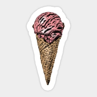 Ice Cream Print Sticker